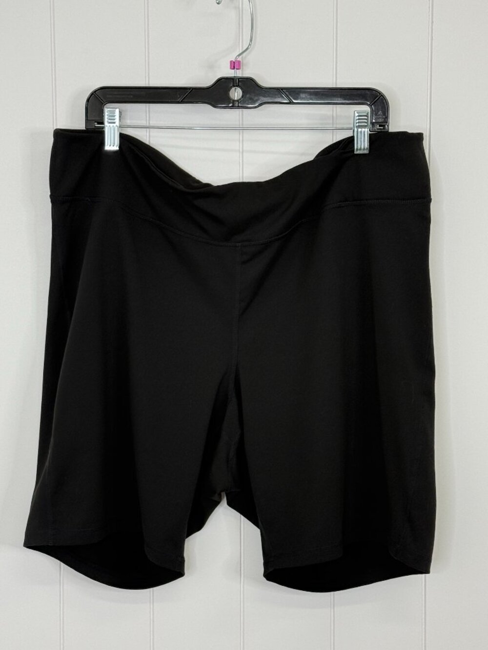 Old Navy Active Shorts Plus Size Biker 3XL Black Spandex Short Stretch Pocket